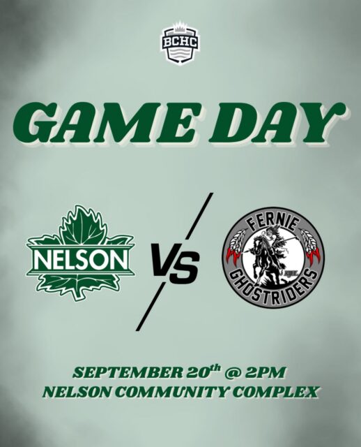 Sunday afternoon calls for more hockey! 🏒

The Nelson Leafs are taking on the Fernie Ghostriders today at 2pm, and we’re ready to bring the energy!🔥

📍NDCC

Come down & support your team! Let’s go, Leafs!!!⚡️