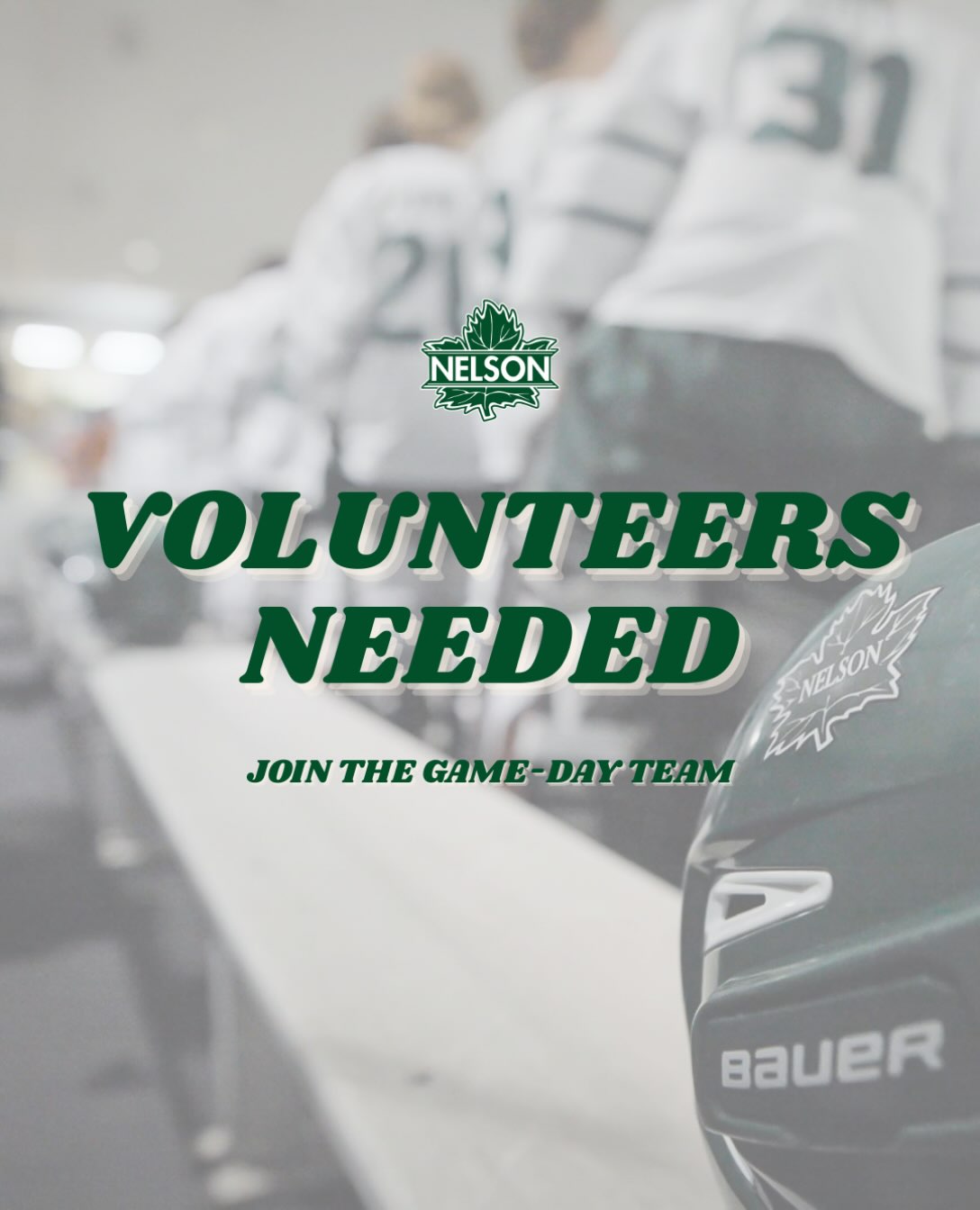 Want to help out on game night? 🫶🏒
Join the Nelson Leafs Volunteer Team and be part of the action!
We’re looking for volunteers for:
- Security
- Goal Judges
- Box Office
- Merchandise table
- Concession
- 50/50
- Ticket Taking
…and many other game-day opportunities!
Interested in volunteering? Please email sharron@nelsonleafs.ca
Come watch the game, lend a hand, and be part of the Leafs community! 💚