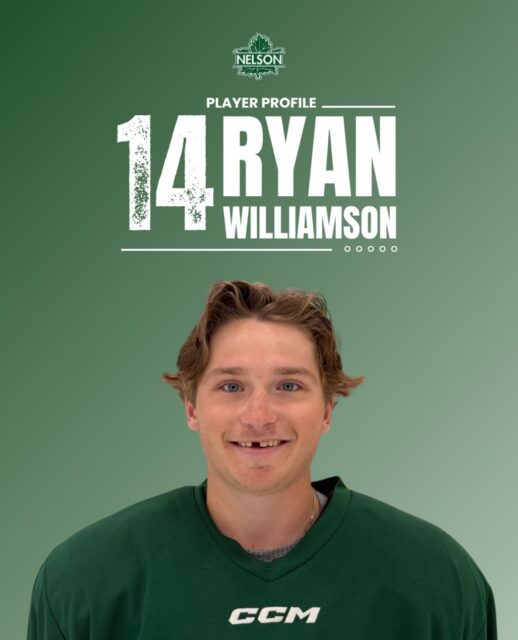 Player Profile: Ryan Williamson #14 ✨
This week’s player profile is Ryan Williamson, a returning forward and assistant captain with the Leafs from High River, AB!
A few fun facts about Ryan:
Desert island song: Hey California by Jon Pardi
Pregame meal: Chicken and rice
Best movie of all time: Harry Potter and the Prisoner of Azkaban
Goal with the Leafs: Win a championship!
For stats and more info on Ryan, go to our website: nelsonleafs.ca